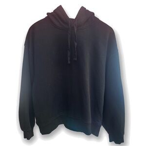 Zara‎ Black Pullover Cropped Sweatshirt Hoodie​​